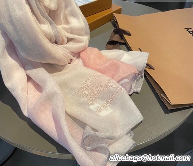 Unique Grade Burberry Cashmere Long Scarf 90x200cm BR082202 Light Pink 2023