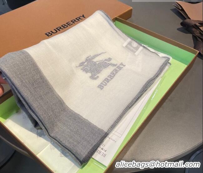 Low Price Burberry Cashmere Long Scarf 90x200cm BR082202 Grey 2023