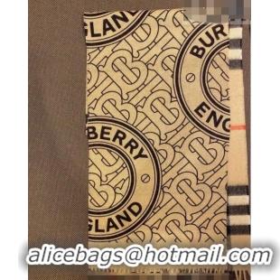 Promotional Burberry TB Check Cashmere Long Scarf 32x192cm BR082203 Beige 2023