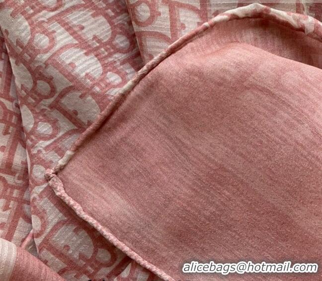 Low Price Dior Oblique Silk Long Scarf 65x195cm 0915 Pink 2022