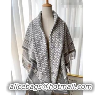 Buy Inexpensive Dior Oblique Shawl Scarf 140cm 1207 Grey 2022