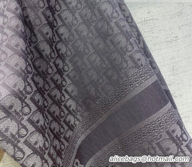 Grade Design Dior Oblique Square Shawl 140cm 0104 Grey 2023