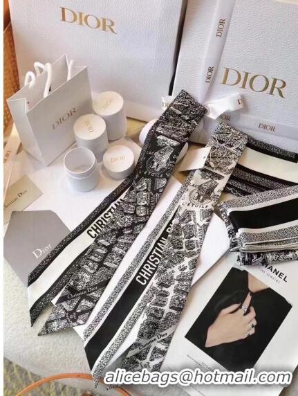 Buy Promotional Dior Silk Bandeau Scarf D71516 White 2023