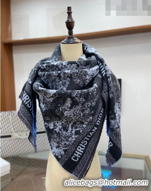 Buy Discount Dior Cashmere and Wool Shawl Scarf 140cm 0731 Black 3 2023