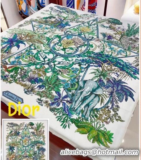 Well Crafted Dior Cashmere and Silk Shawl Scarf 140cm D08231 White 2023