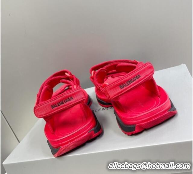 Duplicate Balenciaga Tourist Strap Sandals Red 524018