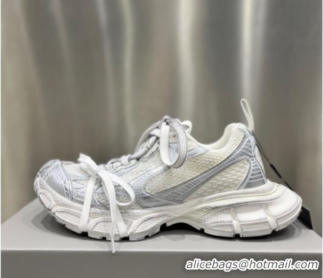 Super Quality Balenciaga 3XL Trainers Sneakers in Mesh and Polyurethane White/Silver 0703054