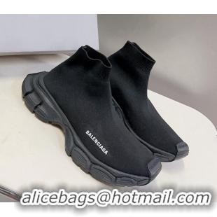 Good Looking Balenciaga 3XL Knit Ankle Boots Black 0809007