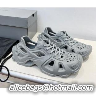 Most Popular Balenciaga HD Lace-Up Trainers Sneakers in Rubber Grey BL08211