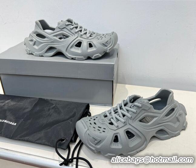 Most Popular Balenciaga HD Lace-Up Trainers Sneakers in Rubber Grey BL08211