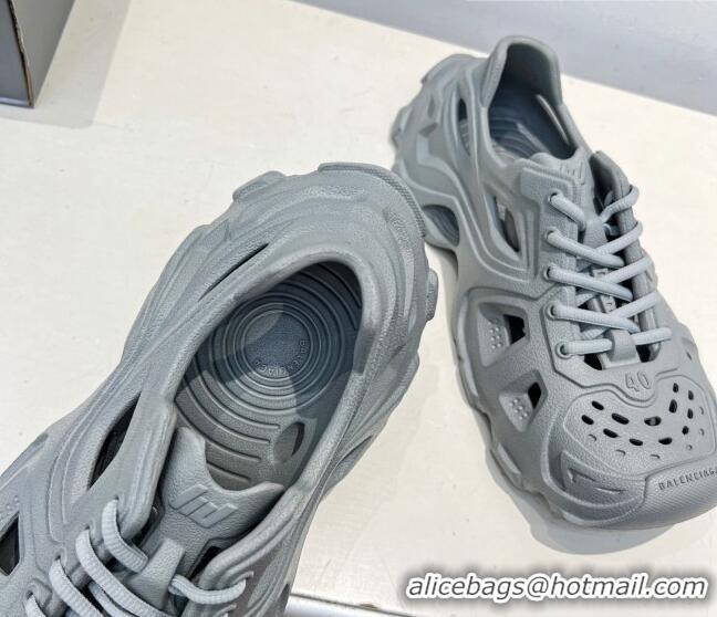 Most Popular Balenciaga HD Lace-Up Trainers Sneakers in Rubber Grey BL08211