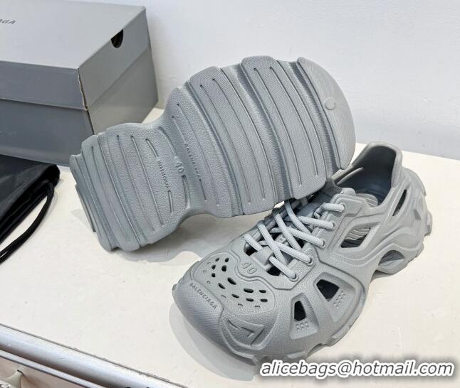 Most Popular Balenciaga HD Lace-Up Trainers Sneakers in Rubber Grey BL08211