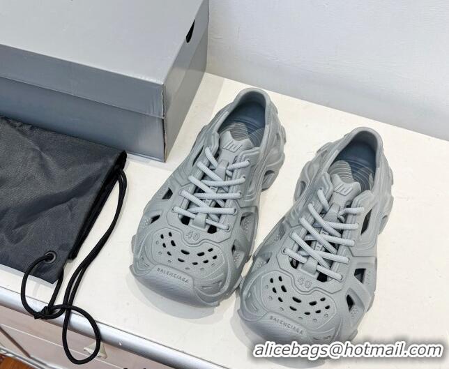 Most Popular Balenciaga HD Lace-Up Trainers Sneakers in Rubber Grey BL08211