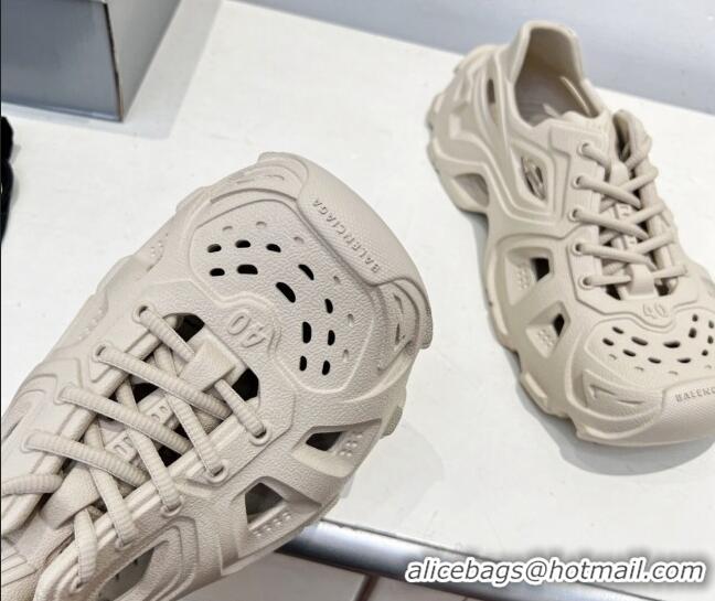 Low Price Balenciaga HD Lace-Up Trainers Sneakers in Rubber BL08211 White