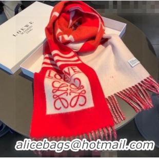 Cheap Design Loewe Cashmere Long Scarf 20x230cm 1011 Red 2022