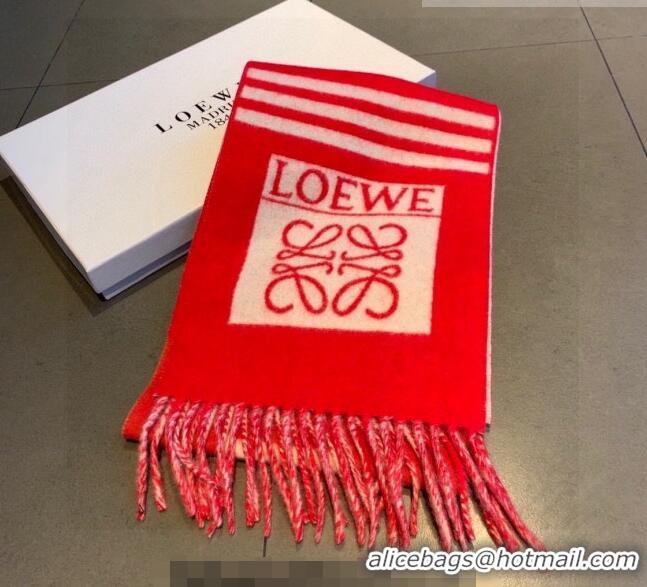 Cheap Design Loewe Cashmere Long Scarf 20x230cm 1011 Red 2022