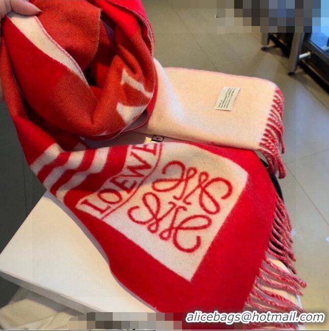 Cheap Design Loewe Cashmere Long Scarf 20x230cm 1011 Red 2022