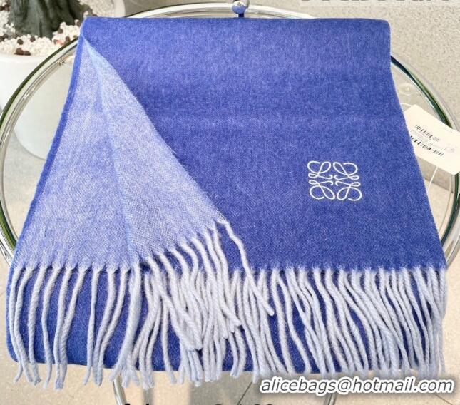 Famous Brand Loewe Cashmere Long Scarf 32x180cm 1008 Blue 2022