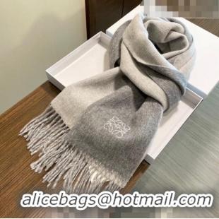 Cheapest Loewe Cashmere Long Scarf 32x180cm 1207 Grey 2022