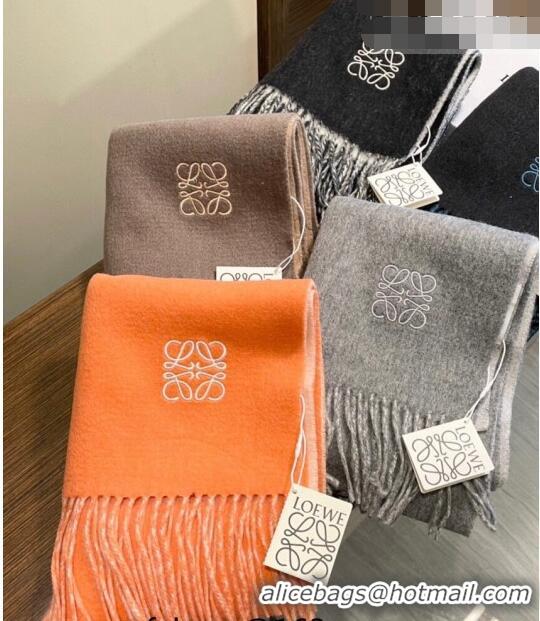 Cheapest Loewe Cashmere Long Scarf 32x180cm 1207 Grey 2022