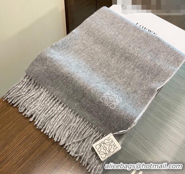 Cheapest Loewe Cashmere Long Scarf 32x180cm 1207 Grey 2022