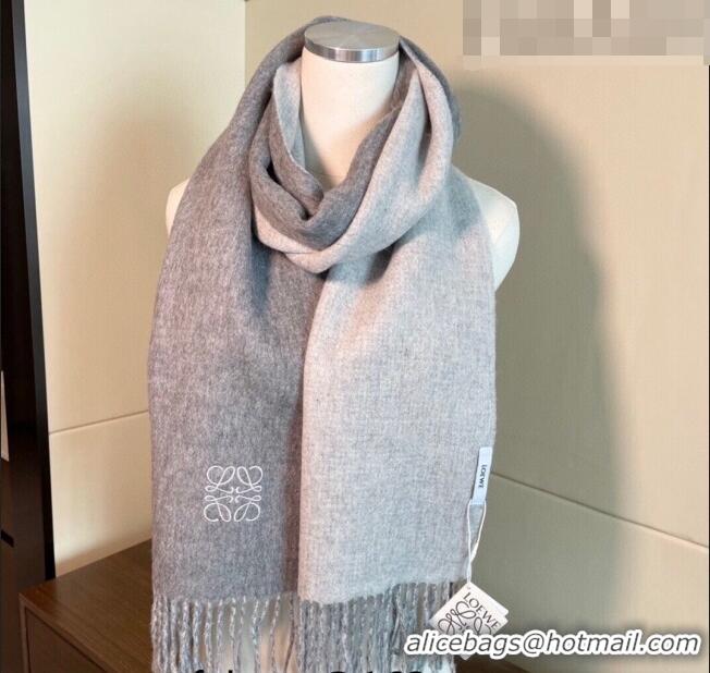 Cheapest Loewe Cashmere Long Scarf 32x180cm 1207 Grey 2022