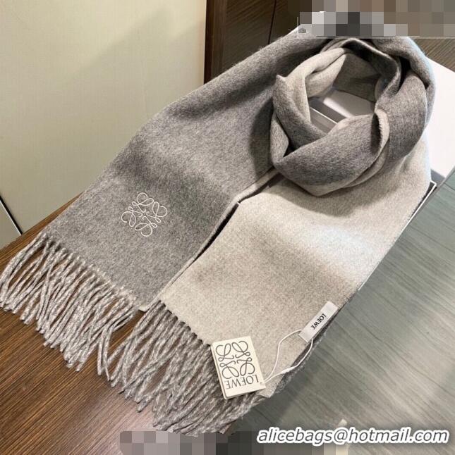 Cheapest Loewe Cashmere Long Scarf 32x180cm 1207 Grey 2022