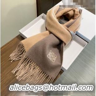 Unique Grade Loewe Cashmere Long Scarf 32x180cm 1207 Brown 2022