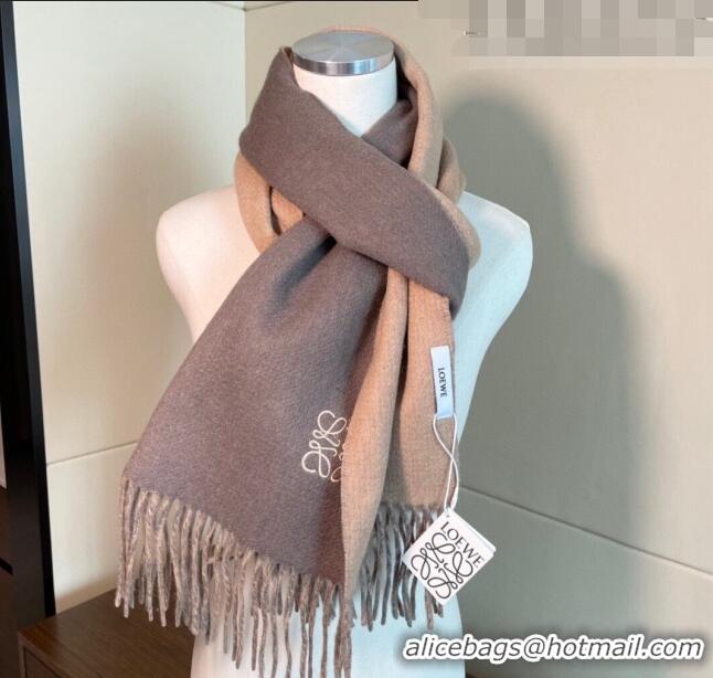 Unique Grade Loewe Cashmere Long Scarf 32x180cm 1207 Brown 2022