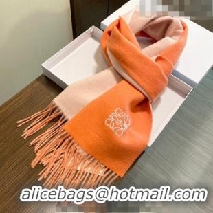 New Style Loewe Cashmere Long Scarf 32x180cm 1207 Orange 2022