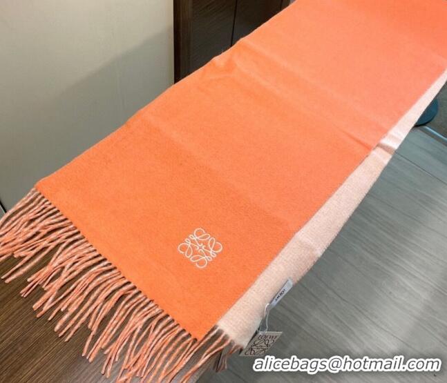 New Style Loewe Cashmere Long Scarf 32x180cm 1207 Orange 2022