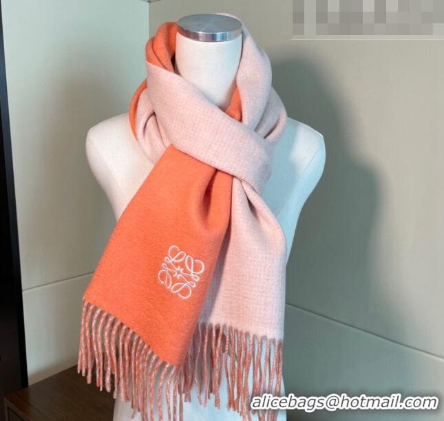 New Style Loewe Cashmere Long Scarf 32x180cm 1207 Orange 2022