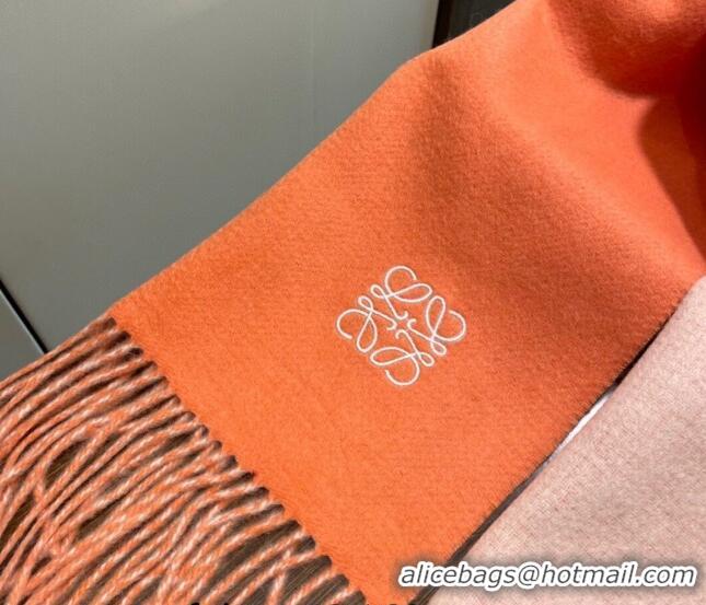 New Style Loewe Cashmere Long Scarf 32x180cm 1207 Orange 2022