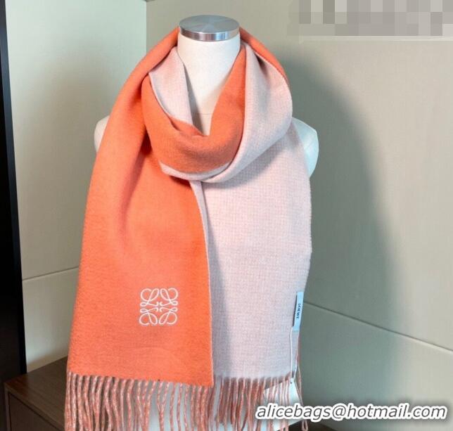 New Style Loewe Cashmere Long Scarf 32x180cm 1207 Orange 2022