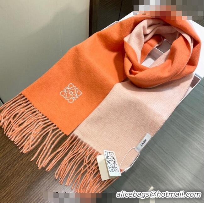 New Style Loewe Cashmere Long Scarf 32x180cm 1207 Orange 2022