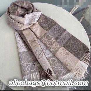 Buy Discount Loewe Wool Cashmere Long Scarf 40x200cm 0807 Beige 2023