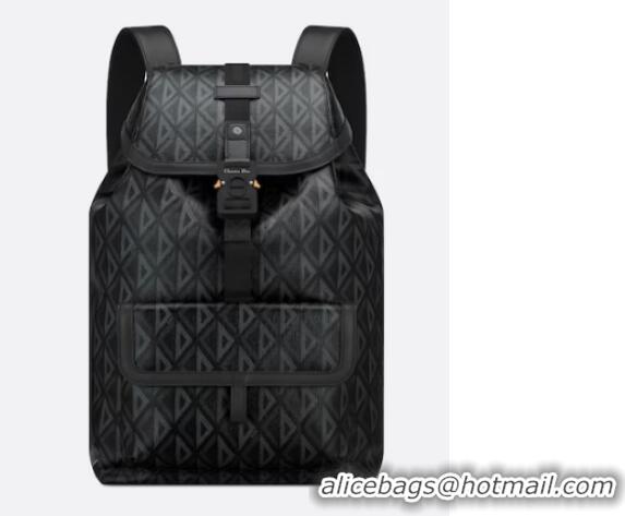 Buy Inexpensive DIOR HIT THE ROAD BACKPACK Black CD Diamond Canvas and Smooth Calfskin 1ESBA021