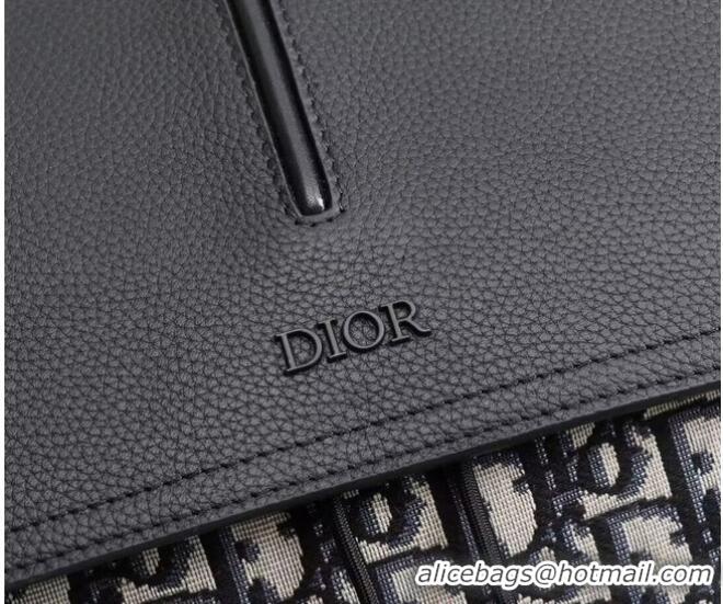 Grade Design DIOR BACKPACK Beige and Black Dior Oblique Jacquard and Black Grained Calfskin CM1062A