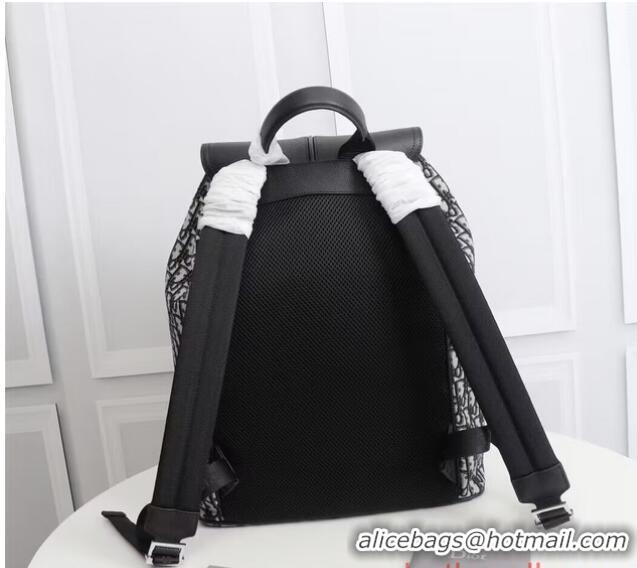 Grade Design DIOR BACKPACK Beige and Black Dior Oblique Jacquard and Black Grained Calfskin CM1062A