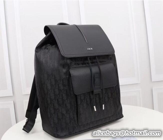 Low Cost DIOR BACKPACK Calfskin CM1062B Black