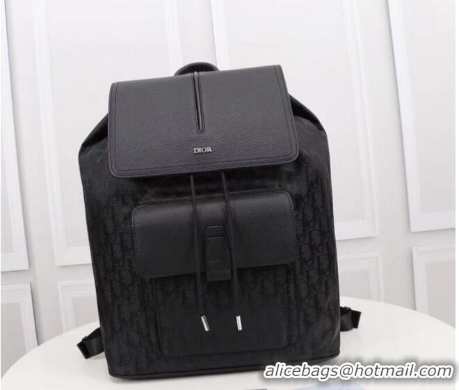 Low Cost DIOR BACKPACK Calfskin CM1062B Black