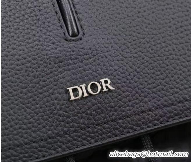 Low Cost DIOR BACKPACK Calfskin CM1062B Black