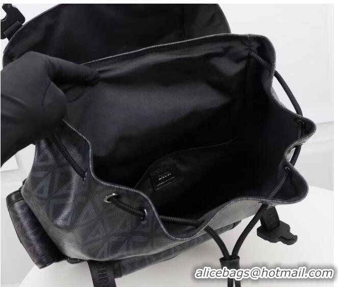 Inexpensive DIOR HIT THE ROAD BACKPACK Black CD Diamond Canvas 1ESBA163CDP