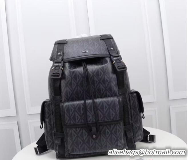 Inexpensive DIOR HIT THE ROAD BACKPACK Black CD Diamond Canvas 1ESBA163CDP