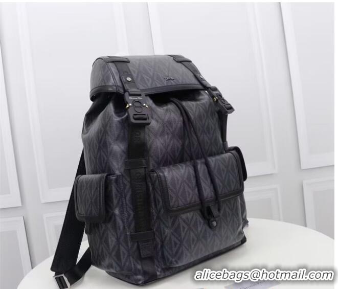 Inexpensive DIOR HIT THE ROAD BACKPACK Black CD Diamond Canvas 1ESBA163CDP