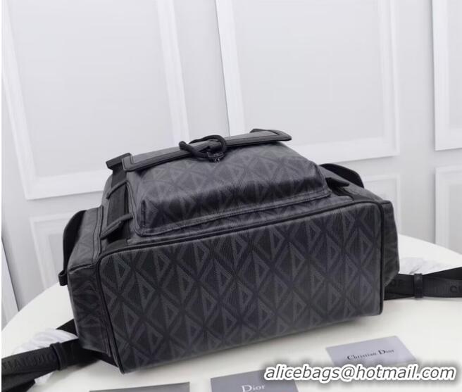 Inexpensive DIOR HIT THE ROAD BACKPACK Black CD Diamond Canvas 1ESBA163CDP