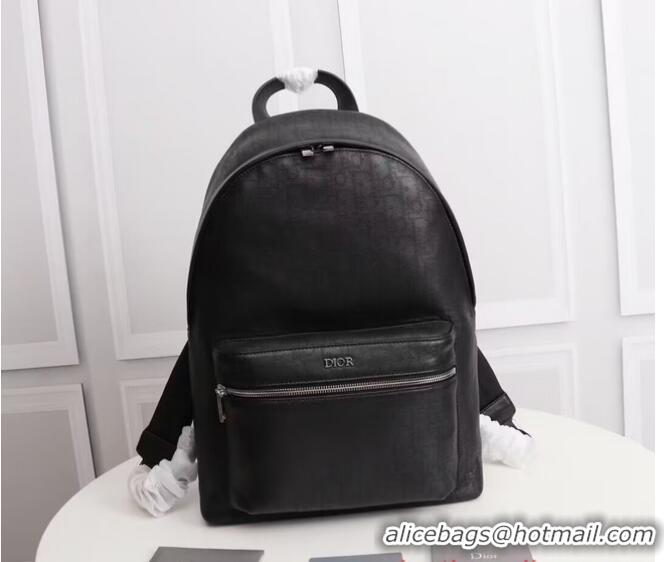 Reasonable Price DIOR BACKPACK Black Dior Oblique Jacquard Grained Calfskin CM1088-2