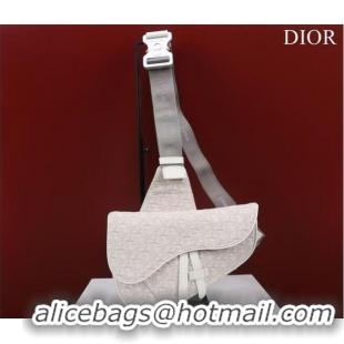 Buy Inexpensive Dior Essentials SADDLE BAG Oblique Jacquard 1ADPO093 White