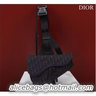 Low Price Dior Essentials SADDLE BAG Oblique Jacquard 1ADPO093 black