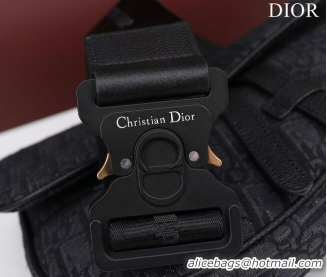 Low Price Dior Essentials SADDLE BAG Oblique Jacquard 1ADPO093 black